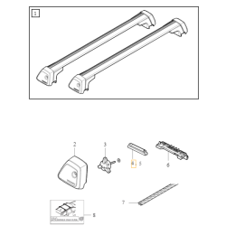 VOLVO V90 V60 XC40 XC60 XC90 II guma podstawa bagażnika OE 31428650