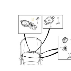 VOLVO S60 V60 S90 XC90 II głośnik środek deska BOWERS & WILKINS OE 31678732