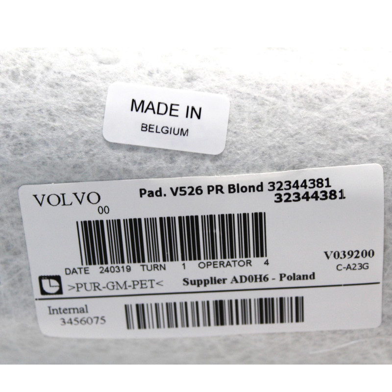 VOLVO XC90 II podsufitka jasna blondę szyberdach panorama OE 32344390