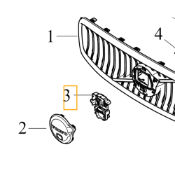 VOLVO S90 V90 V90CC XC90 II wspornik kamery radaru atrapy zderzaka przód OE