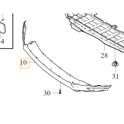 VOLVO V90CC dolna listwa spoiler dokladka zderzaka przód OE