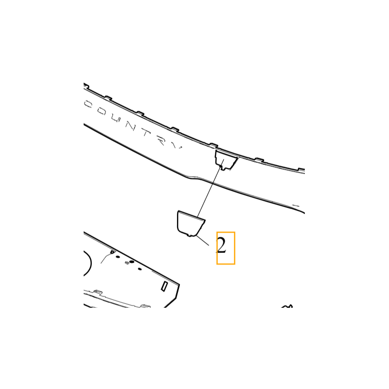 VOLVO V90CC zaślepka haka holowniczego tył do lakierowania OE