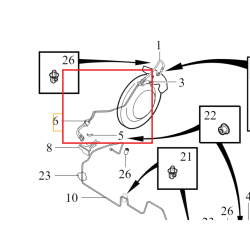 VOLVO S60 V60 rurka sztywny przewód hamulcowy prawy tył OE oryginał