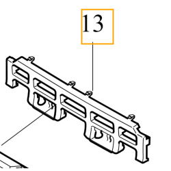 VOLVO V90 V90CC USA absorber ślizg mocowanie wspornik zderzaka tył OE