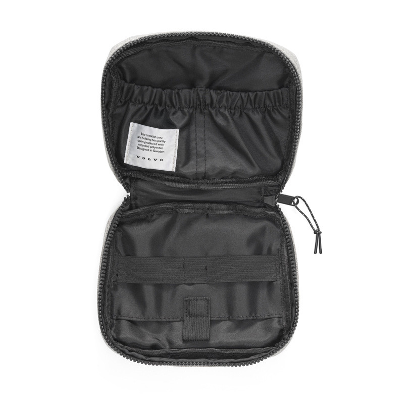 VOLVO oryginalny organizer saszetka na kable ładowarki szary OE 32251762