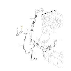 VOLVO S60 V70 S80 kołanko przewód odmy 8677832