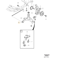 VOLVO S60 V60 S90 V90 XC60 XC90 II pokrywa akumulator startstop OE 32338470