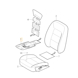VOLVO S80 lewa mata grzewcza siedziska fotela OE 30727670