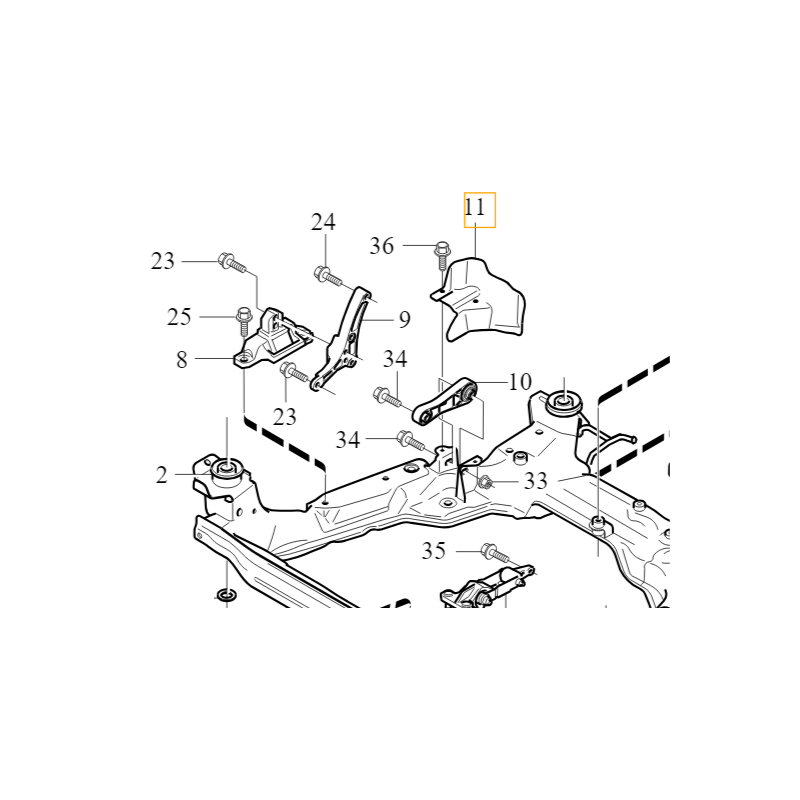 VOLVO S80 II V8 osłona...