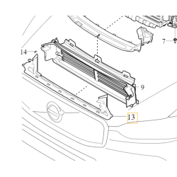 VOLVO XC60 II dolna prowadnica powietrza uszczelnienie zderzaka R-Design OE