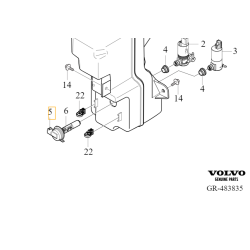 VOLVO V90 C40 XC40 czujnik poziomu płynu spryskiwaczy OE 32430609 30784332