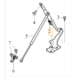VOLVO XC40 C40 prawy zawias maski oryginał nowy OE