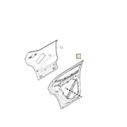 VOLVO C40 drzwi tylne prawe oryginał OE