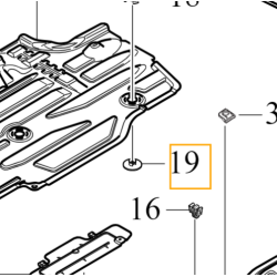 VOLVO S60 III V60 V60CC II spinka mocowanie osłony dolnej OE