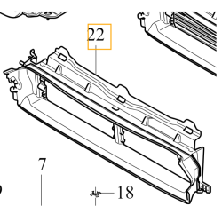VOLVO S60 III V60 II dolna kierownica powietrza wlot R-Design OE