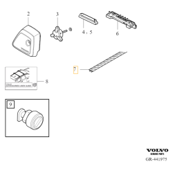 VOLVO S60 V60 S90 V90 XC40 XC60 XC90 II uszczelka poprzeczek OE 32296332