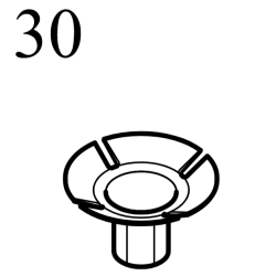 VOLVO oryginalna spinka klips osłony OE 30776037