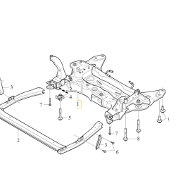 VOLVO XC40 wózek sanie kolyska przedniego zawieszenia OE