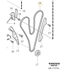 VOLVO S80 XC90 I oryginalny łańcuch rozrządu B8444S 4.4 V8 OE