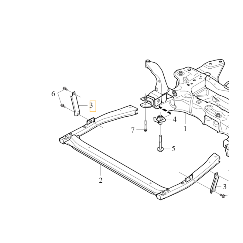 VOLVO XC40 lewy wspornik mocowanie belki silnika zawieszenia OE