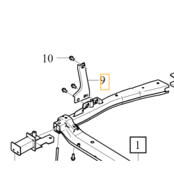 VOLVO XC40 prawy wspornik mocowanie belki silnika zawieszenia HYB OE