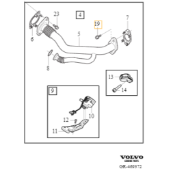 VOLVO oryginalna śruba montazowa M8x31 OE 988939