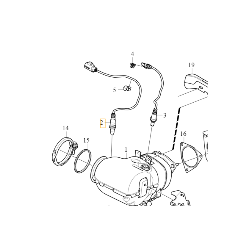 VOLVO S90 V90 XC60 XC90 II sonda lambda przód przednia B4204TX OE 32253663