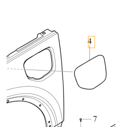 VOLVO XC40 Plug-In oryginalna klapka wlewu gniazda ladowania OE