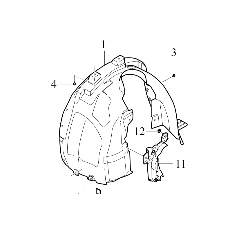 VOLVO XC40 oryginalne nadkole prawy przód nowe OE