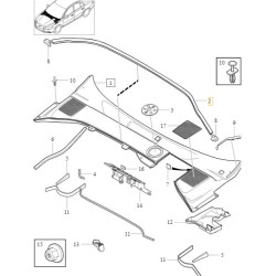 VOLVO V70 S80 S80L XC70 listwa uszczelka szyby czołowej OE 31278081