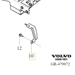 VOLVO C40 XC40 lewy wspornik wzmocnienia czołowego OE