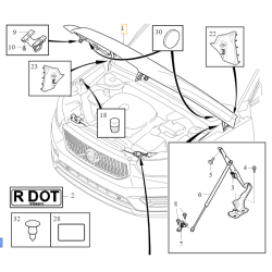 VOLVO XC40 oryginalna maska pokrywa silnika nowa OE
