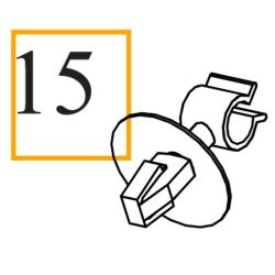 VOLVO oryginalny wspornik przewodu chłodzenia linki maski OE 982729