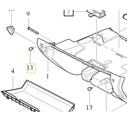 VOLVO V40 S60 V60 S90 V90 XC40 XC60 XC90 II odbój schowka pasażera OE