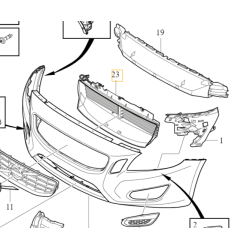 VOLVO S60 II V60 kierownica powietrza aktywna żaluzja przód CMdB OE