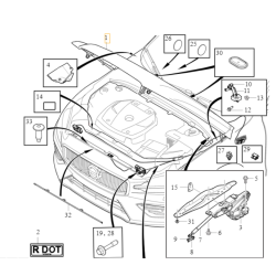 VOLVO S60 III V60 V60CC II oryginalna maska pokrywa silnika nowa OE