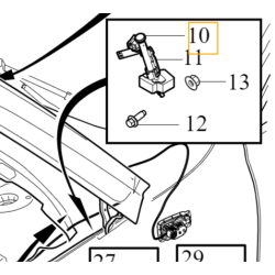 VOLVO S60 III V60 V60CC II lewy nabój zawiasu maski oryginał nowy OE