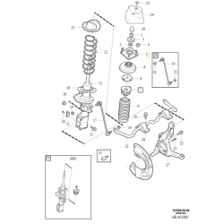 VOLVO C70 S70 S80 V70 górne łożysko mocowanie amortyzator przód OE 31200599