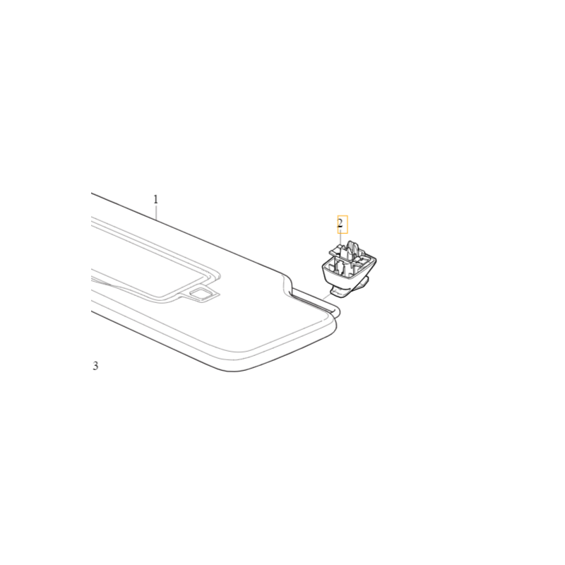 VOLVO C40 XC40 S60 V60 S90 V90 XC60 XC90 II uchwyt osłony daszka blondę OE