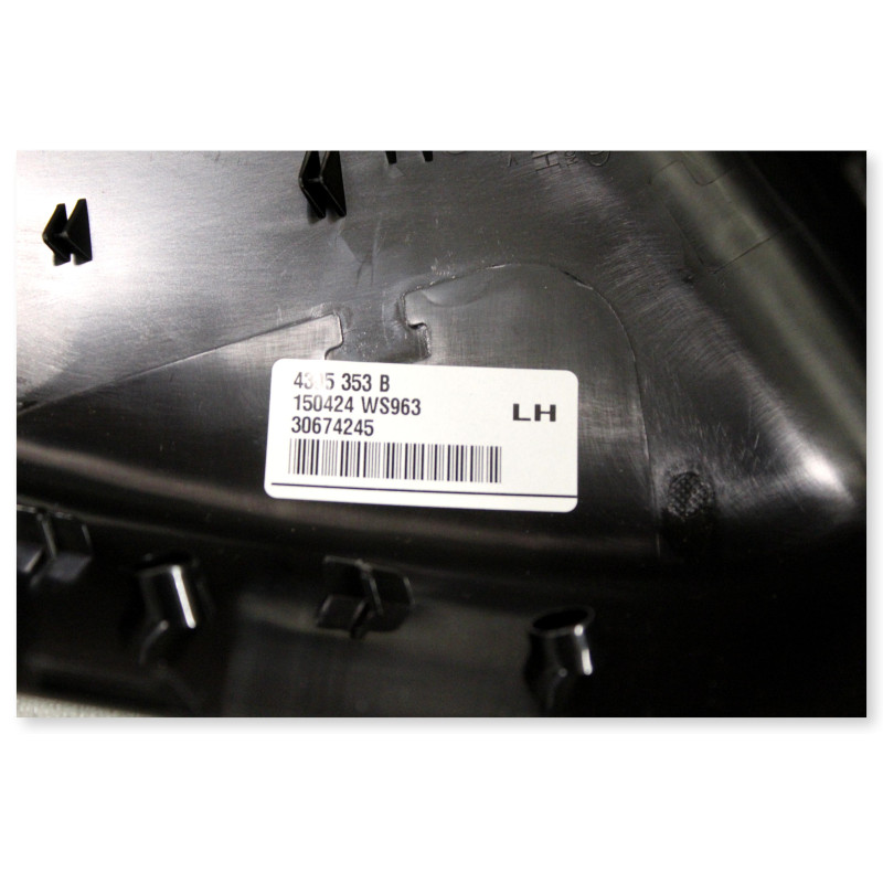 VOLVO C30 lewa pokrywa czasza obudowa lusterka czarna OE 30674245