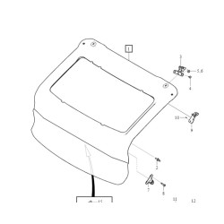 VOLVO C40 klapa bagażnika OE 32392111