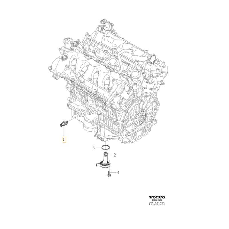 VOLVO S80 XC90 czujnik ciśnienia oleju B8444S V8 OE 30713497