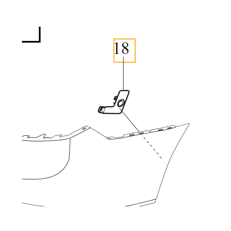 VOLVO XC90 II lewy zewnętrzny koszyk czujnika zderzak tył asystent OE