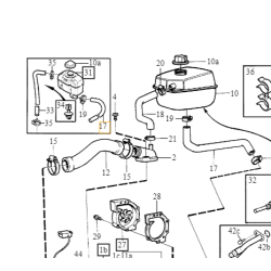 VOLVO 850 S70 V70 przewód zbiorniczka układu chłodzącego 2.3, 2.5 OE