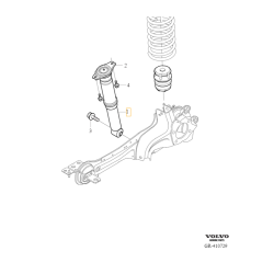VOLVO XC60 I amortyzator poziomujący aktywny NIVOMAT zawieszenie tył OE