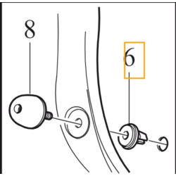 VOLVO klips spinka uchwyt mocowanie odboju OE