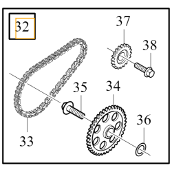 VOLVO S60 V60 S90 V90 XC40 XC60 XC90 zestaw łańcuch pompy oleju OE 31320737