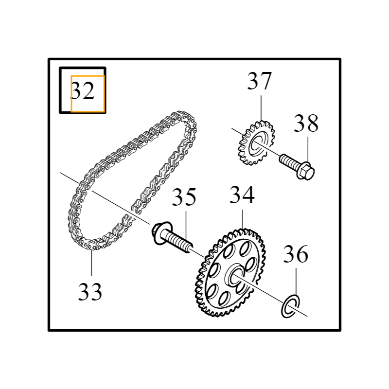 VOLVO S60 V60 S90 V90 XC40 XC60 XC90 zestaw łańcuch pompy oleju OE 31320737