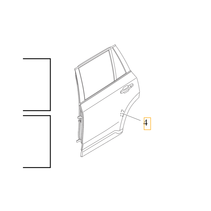 VOLVO S60 V60 S90 V90 XC60 XC90 czerwona naklejka odblask drzwi OE 31378824