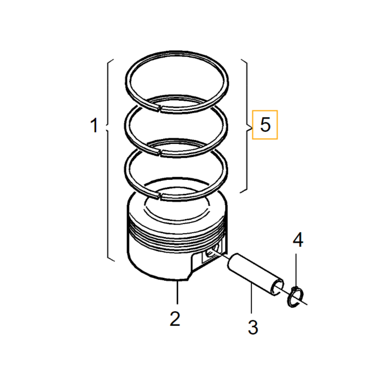 VOLVO S60 V60 S90 V90 XC40 XC60 XC70 zestaw pierścienie tłokowe kpl STD OE